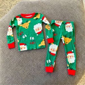 3T kids holiday Christmas pajamas